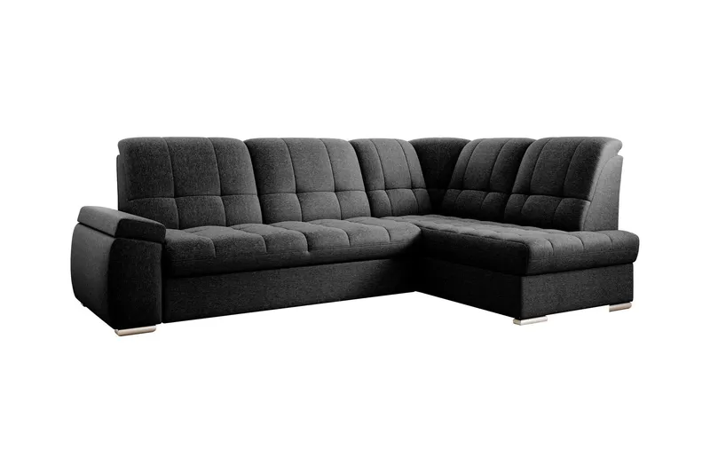 Sajana Bäddsoffa m. Schäslong 3-sits - Svart (Art.nr 1722562) — Svart