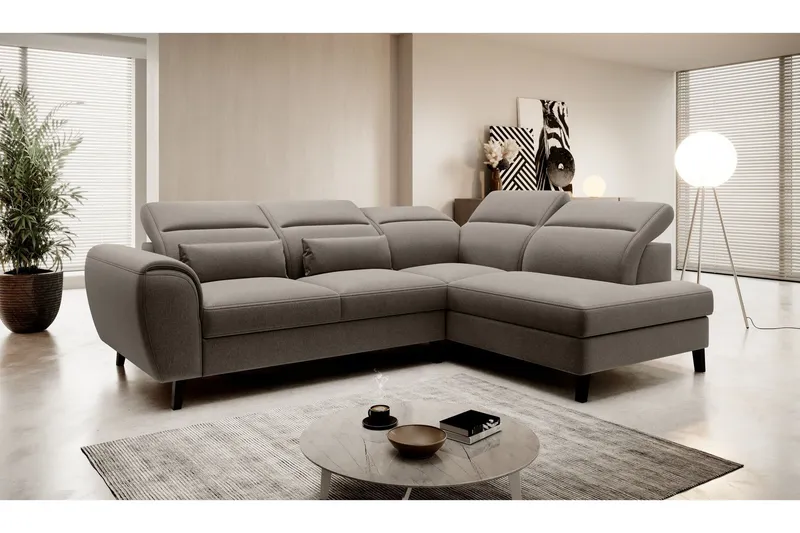 Sajda Bäddsoffa m. Schäslong 3-sits - Beige (Art.nr 1722325) — Beige
