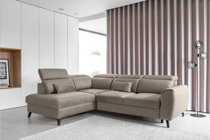 Sajda Bäddsoffa m. Schäslong 3-sits - Beige (Art.nr 1722415) — Beige