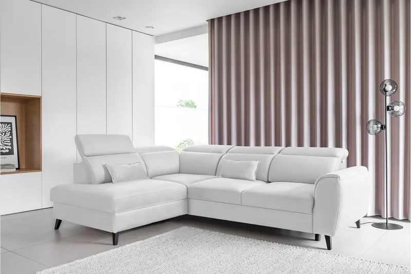 Sajda Bäddsoffa m. Schäslong 3-sits - Grå (Art.nr 1722383) — Grå