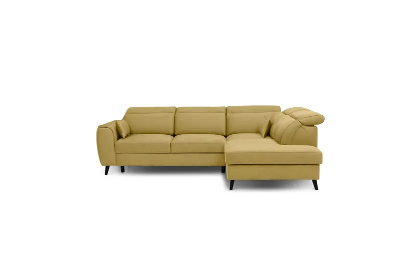Sajda Bäddsoffa m. Schäslong 3-sits - Gul (Art.nr 1722377) — Gul