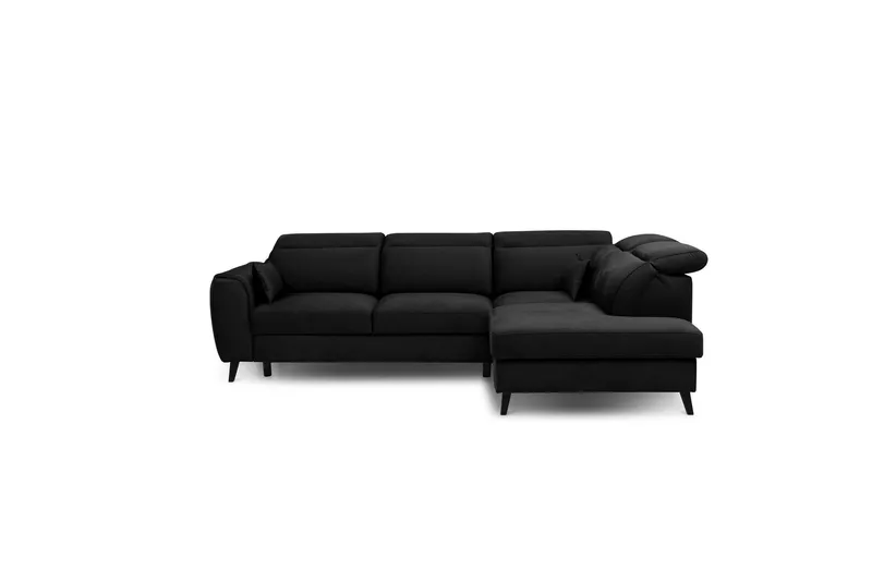 Sajda Bäddsoffa m. Schäslong 3-sits - Svart (Art.nr 1722319) — Svart