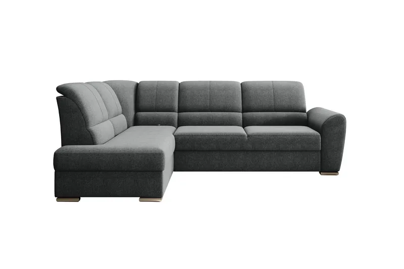 Sajmon Bäddsoffa m. Schäslong 3-sits - Grå (Art.nr 1722317) — Grå