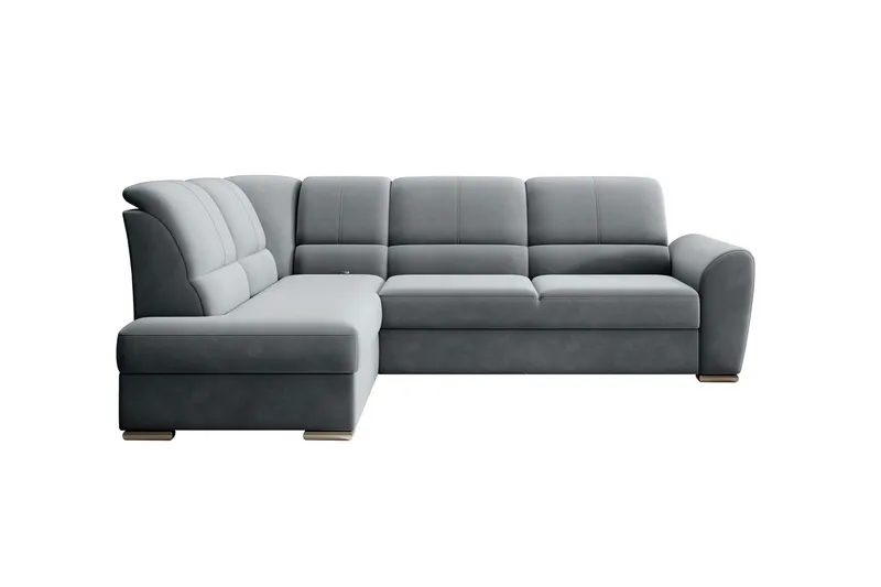 Sajmon Bäddsoffa m. Schäslong 3-sits - Grå (Art.nr 1722343) — Grå