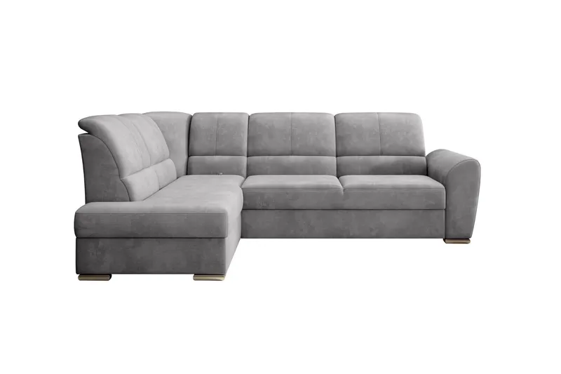 Sajmon Bäddsoffa m. Schäslong 3-sits - Grå (Art.nr 1722361) — Grå
