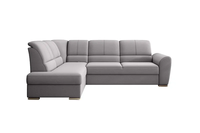 Sajmon Bäddsoffa m. Schäslong 3-sits - Grå (Art.nr 1722366) — Grå