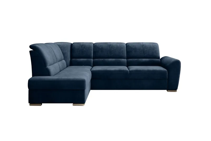 Sajmon Bäddsoffa m. Schäslong 3-sits - Mörkblå (Art.nr 1722359) — Mörkblå