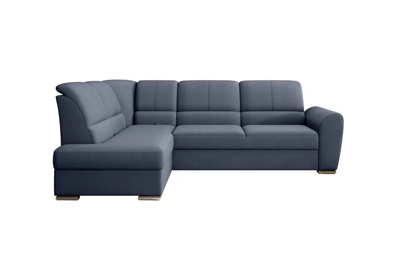 Sajmon Bäddsoffa m. Schäslong 3-sits - Mörkblå (Art.nr 1722406) — Mörkblå
