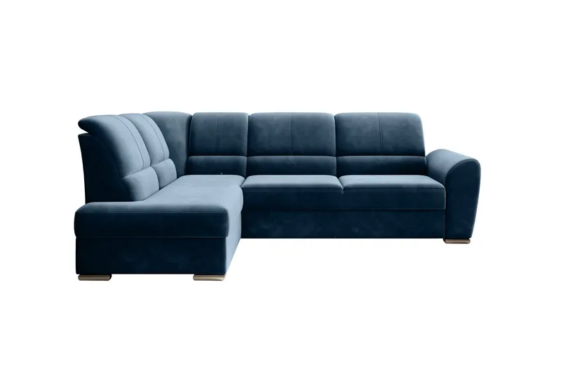 Sajmon Bäddsoffa m. Schäslong 3-sits - Mörkblå (Art.nr 1722320) — Mörkblå