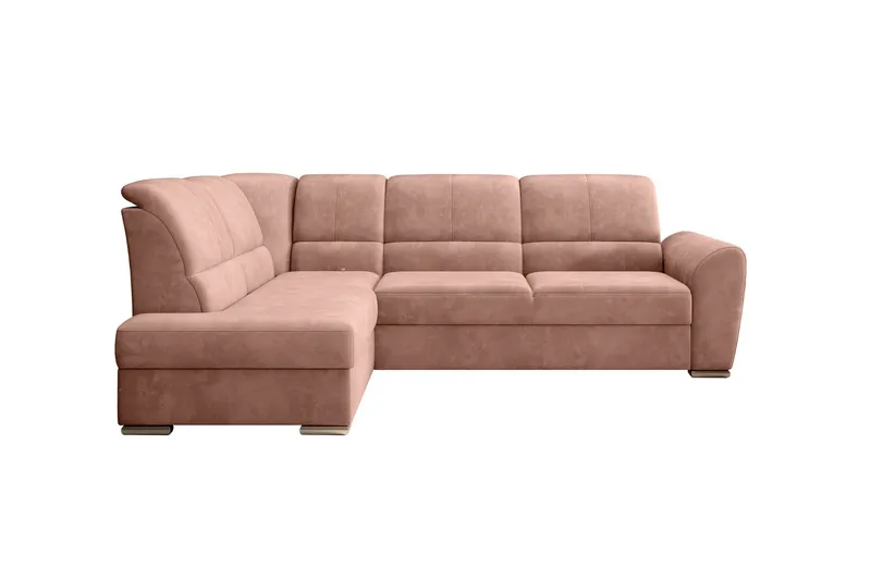 Sajmon Bäddsoffa m. Schäslong 3-sits - Rosa (Art.nr 1722365) — Rosa