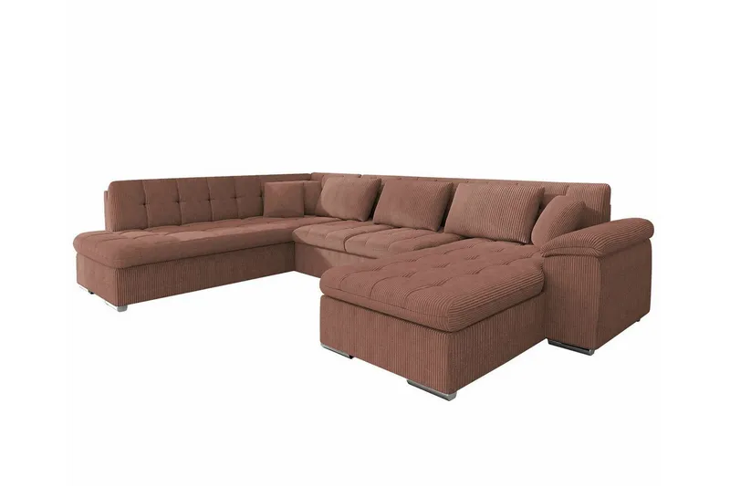 Sakri 5-sits Hörnbäddsoffa Light brown (Art.nr 3023352)