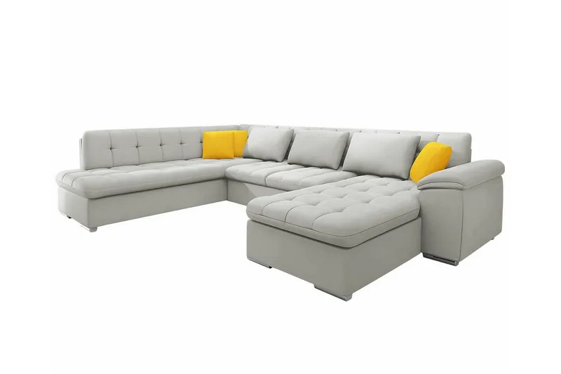 Sakri 5-sits Hörnbäddsoffa Ljusgrå (Art.nr 3022011)