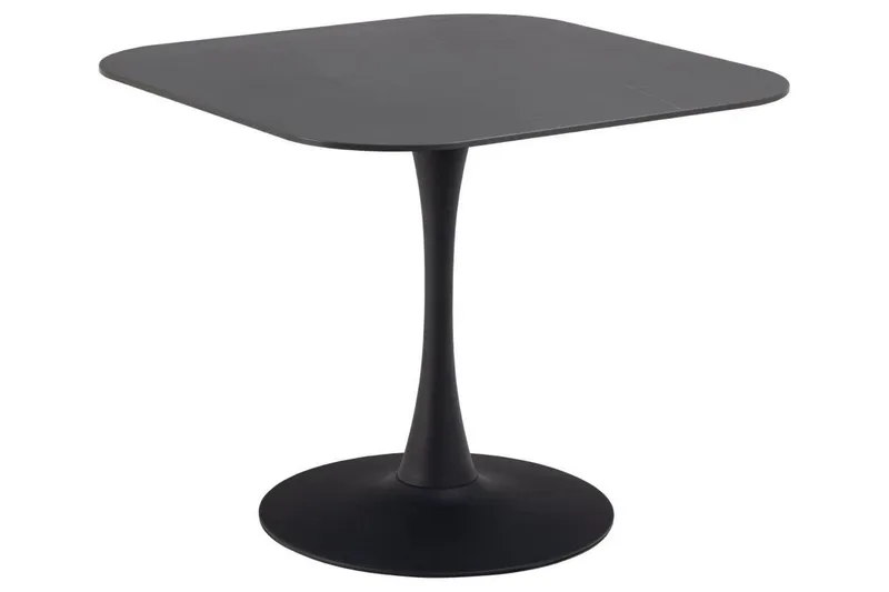 Salm Matbord 90 cm Kvadratisk - Svart — Svart