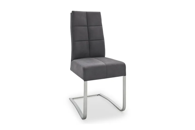 Salva Matstol - Grå/Silver — Scandinavian Choice