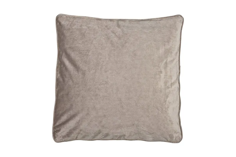 Sameta Kuddfodral 45x45 cm Sammet - Grå/Beige — Fondaco