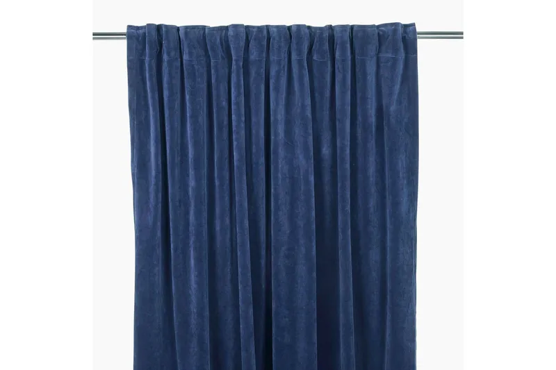 Sameta Sammetsgardin Multibandslängd 2-pack 240 cm - Marinblå — Fondaco