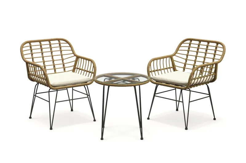 Sammy Balkonggrupp 2-sits - Beige — Comfort Garden