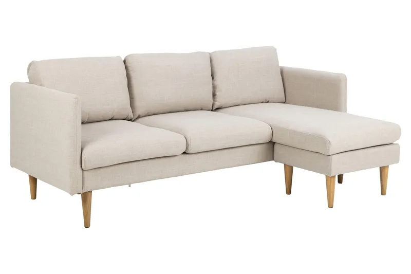 Sanat 3-sits Soffa med Divan - Beige — Beige