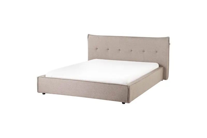 Säng med lamellram Lestre - Taupe, svart, 160x200 cm — Taupe, svart, 160x200 cm