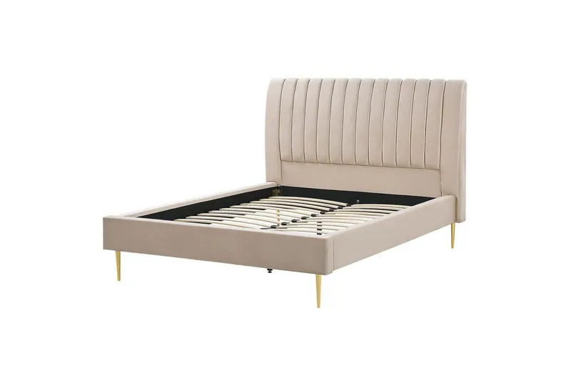 Säng med lamellram Marville - Beige, 140x200 cm — Beige, 140x200 cm
