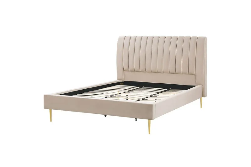 Säng med lamellram Marville - Beige, guld, 180x200 cm — Beige, guld, 180x200 cm