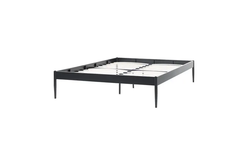 Säng med lamellram Vaurs - Svart, 140x200 cm — Svart, 140x200 cm