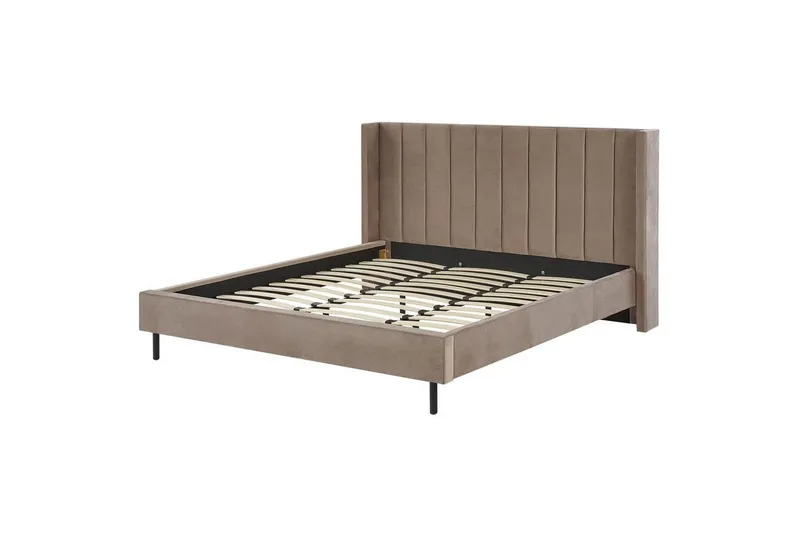 Säng med lamellram Villette - Taupe, guld, 180x200 cm — Taupe, guld, 180x200 cm