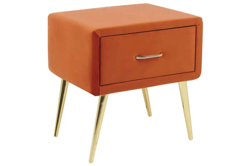 Sängbord Flayat Orange, guld - Orange, guld — Orange, guld