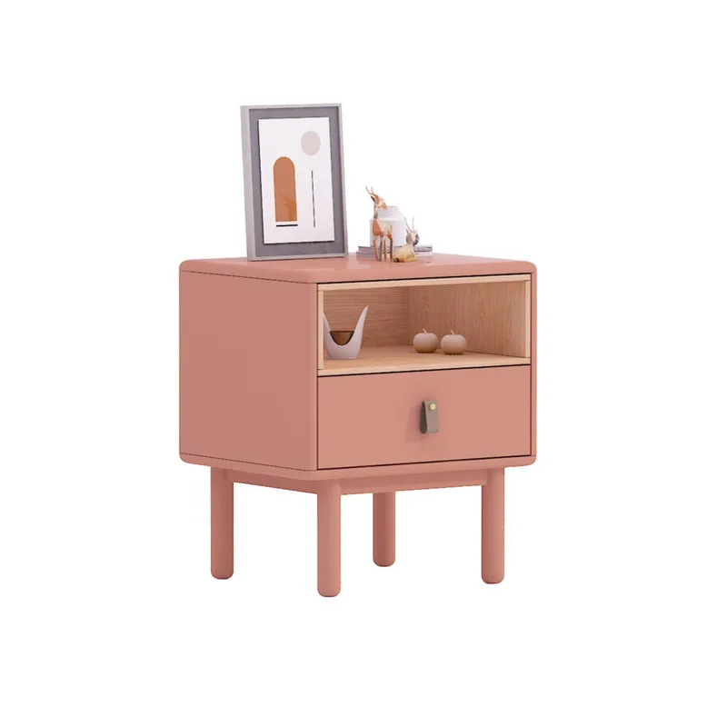 Sängbord Iris 48x40x55 cm - rosa — rosa