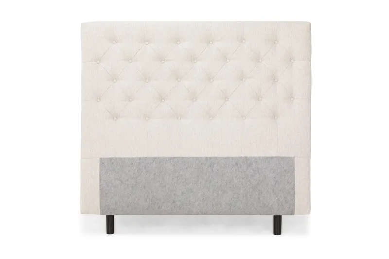 Sänggavel 140 cm Djuphäftad - Beige — Beige