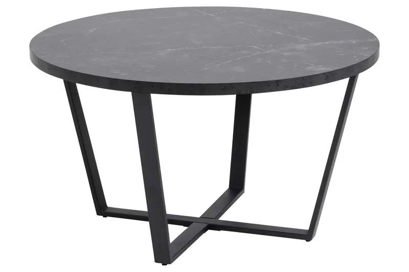 Sansi Soffbord 77 cm Rund - Svart — Svart