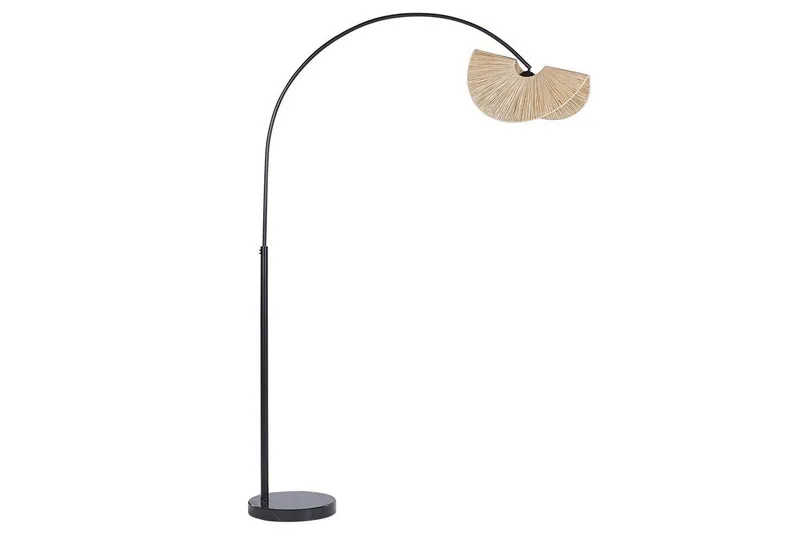 Santover Golvlampa 189 cm - Svart/Natur — Svart/Natur