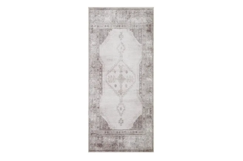 Saveh Wiltonmatta 80x200 cm Oval - Creme — KM Home