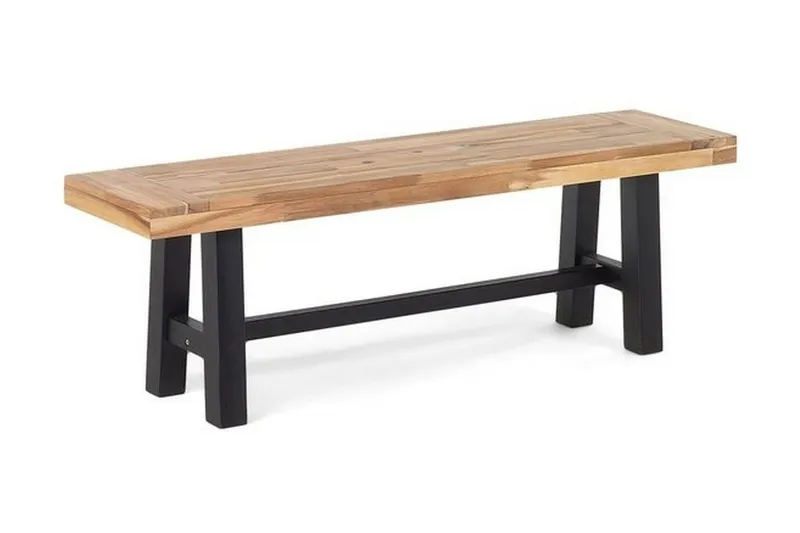 Scania Trädgårdsbänk 140 cm - Brun/Svart — Brun/Svart
