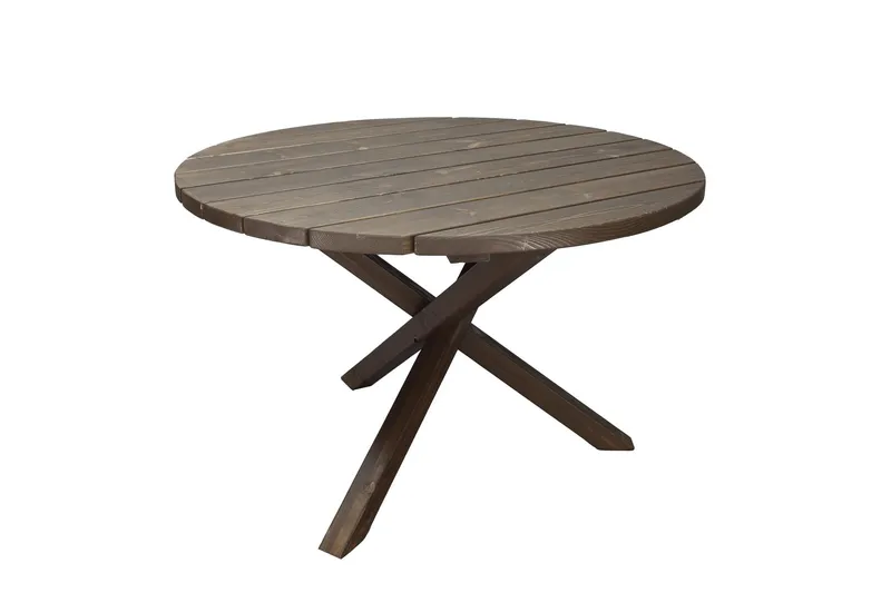 Scottsdale Matbord Utomhus Runt 112 cm - Brun — Brun