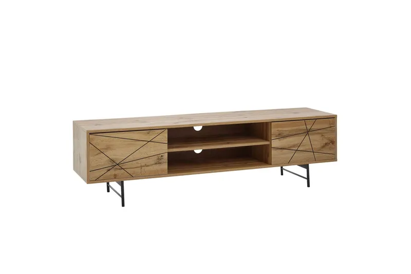 Seddik Tv-bänk 45x160 cm Rektangulär - Brun — Brun