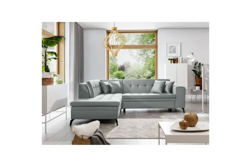Sektion Eltap Lanvin 260x210x93 cm - Savoi 100, Grå, Vänster — Savoi 100, Grå, Vänster