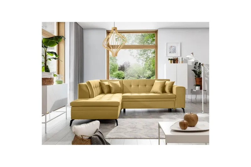 Sektion Eltap Lanvin 260x210x93 cm - Savoi 45, Gul, Vänster — Savoi 45, Gul, Vänster