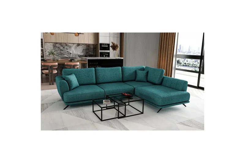 Sektion Eltap Larde 286x191x90 cm - Borneo 38, Grön, Höger — Borneo 38, Grön, Höger