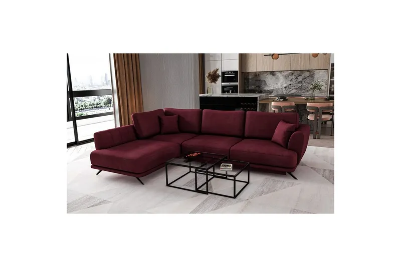 Sektion Eltap Larde 286x191x90 cm - Velvetmat 25, Vänster — Velvetmat 25, Vänster
