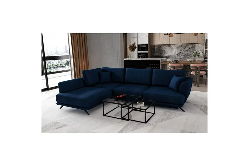 Sektion Eltap Larde 286x191x90 cm - Velvetmat 40, Vänster — Velvetmat 40, Vänster