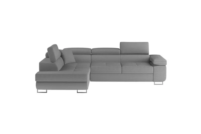 Sektionssoffa Eltap Anton 272x203x85 cm - Jarell 04, Ljusgrå, Vänster — Jarell 04, Ljusgrå, Vänster