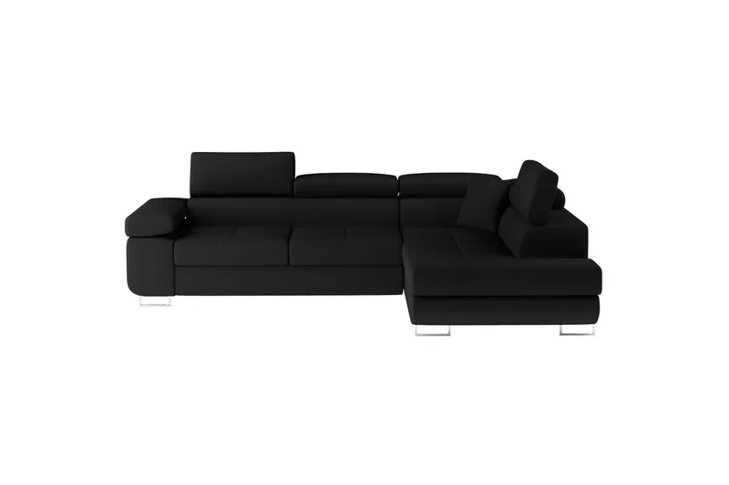 Sektionssoffa Eltap Anton 272x203x85 cm - Sawana 14, Svart, Höger — Sawana 14, Svart, Höger