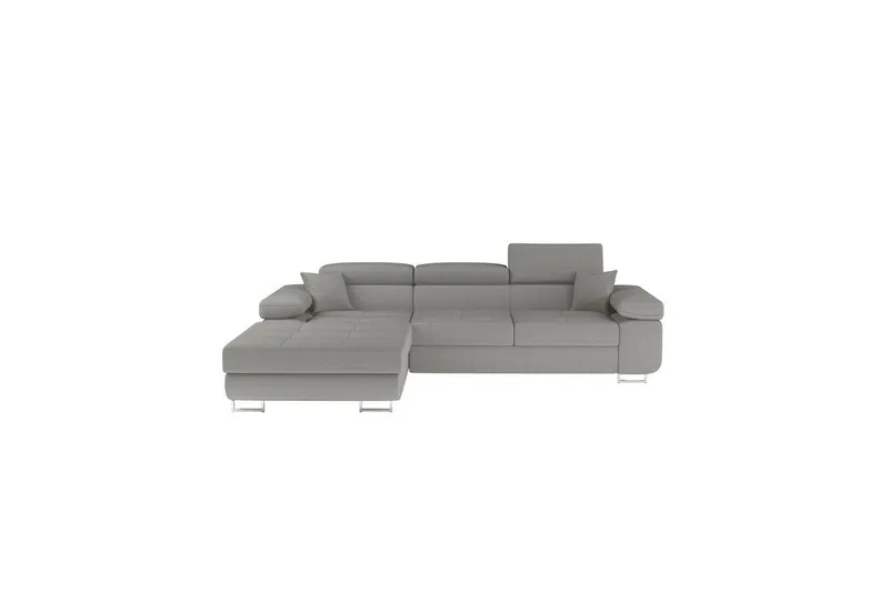 Sektionssoffa Eltap Armando 289x85x203 cm - Jarell 03, Ljusgrå, Vänster — Jarell 03, Ljusgrå, Vänster