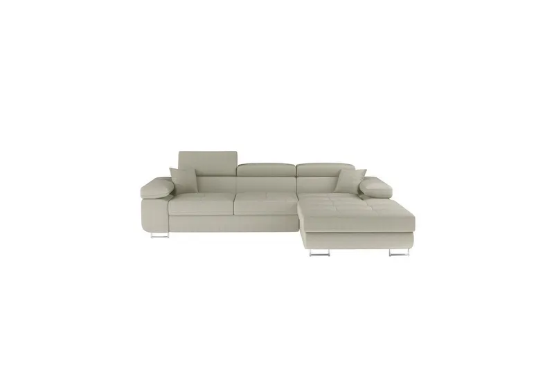 Sektionssoffa Eltap Armando 289x85x203 cm - Jarell 18, Ljusbeige, Höger — Jarell 18, Ljusbeige, Höger