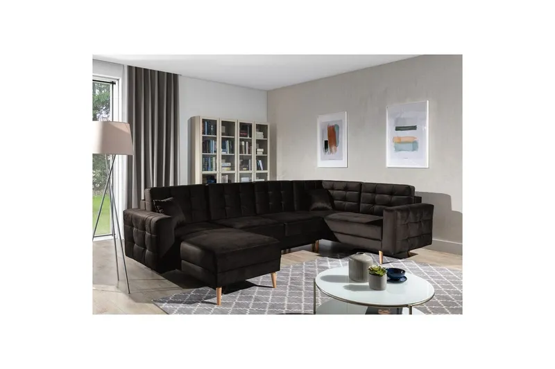 Sektionssoffa Eltap Asgard U 326x202x93 cm - Monolith 29, Brun — Monolith 29, Brun