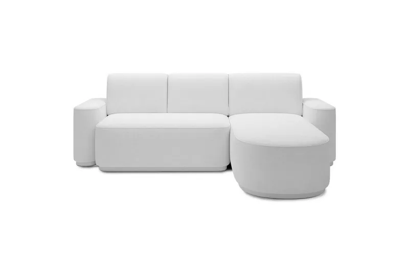 Sektionssoffa Eltap Aurumm 285x92x180 cm - Paolli 01 Vit, Höger — Paolli 01 Vit, Höger