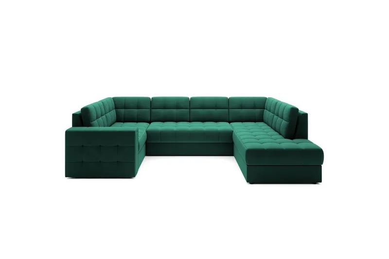 Sektionssoffa Eltap Blewett 299x198x82 cm - Lukso 35, Grön, Höger — Lukso 35, Grön, Höger