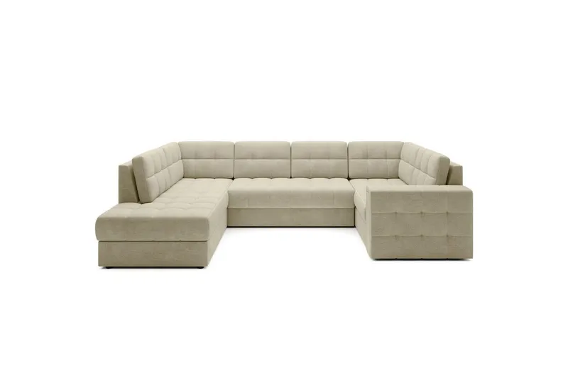 Sektionssoffa Eltap Blewett 299x198x82 cm - Monolith 04, Beige, Vänster — Monolith 04, Beige, Vänster