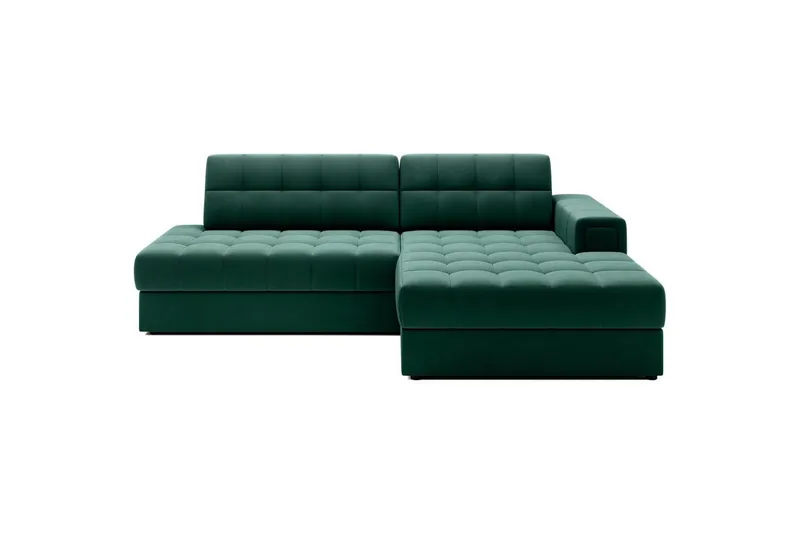 Sektionssoffa Eltap Blezalt 240x150x82 cm - Lukso 35, Grön, Höger — Lukso 35, Grön, Höger